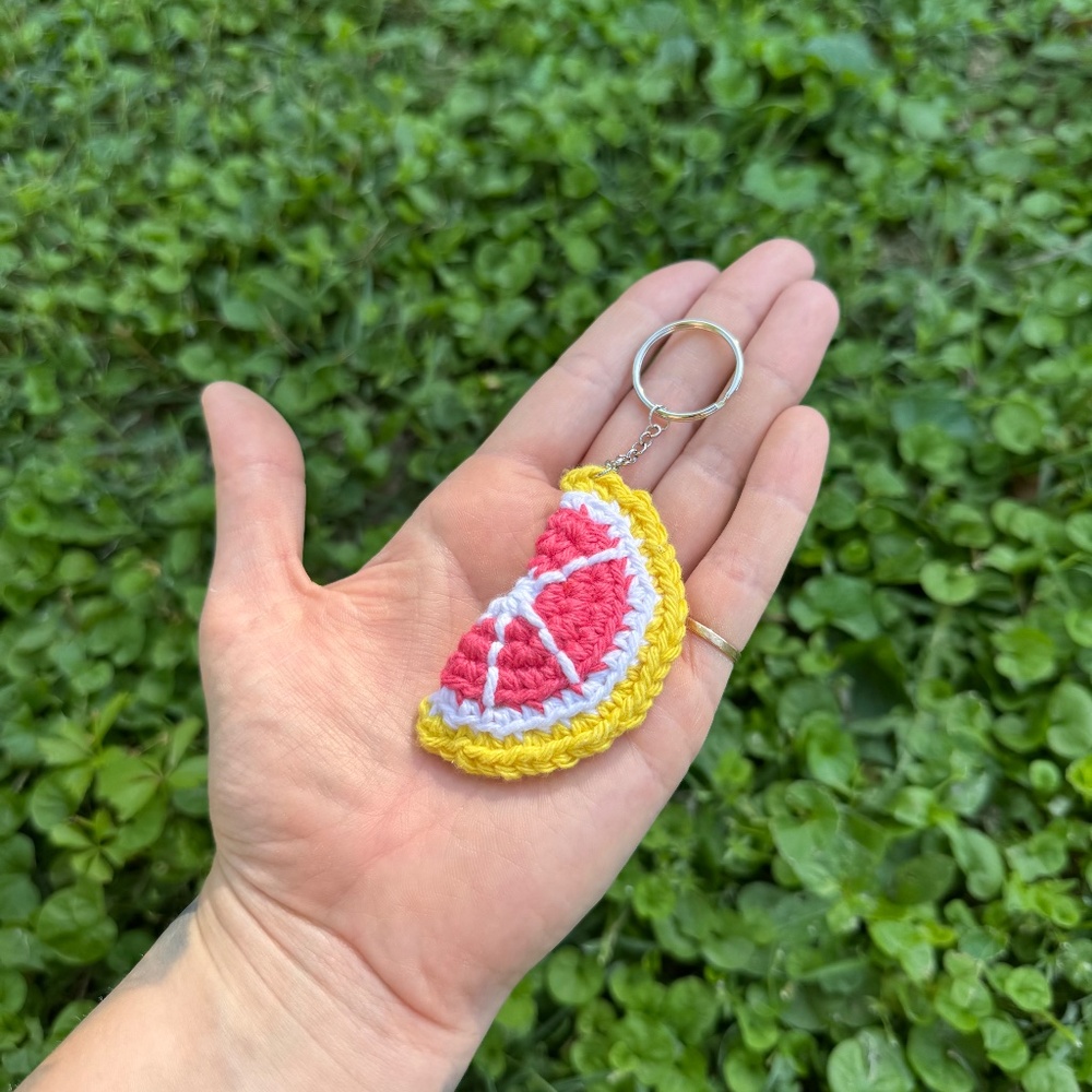 Handmade Crochet Fruit Fidget Keychains - Picture 10 of 10